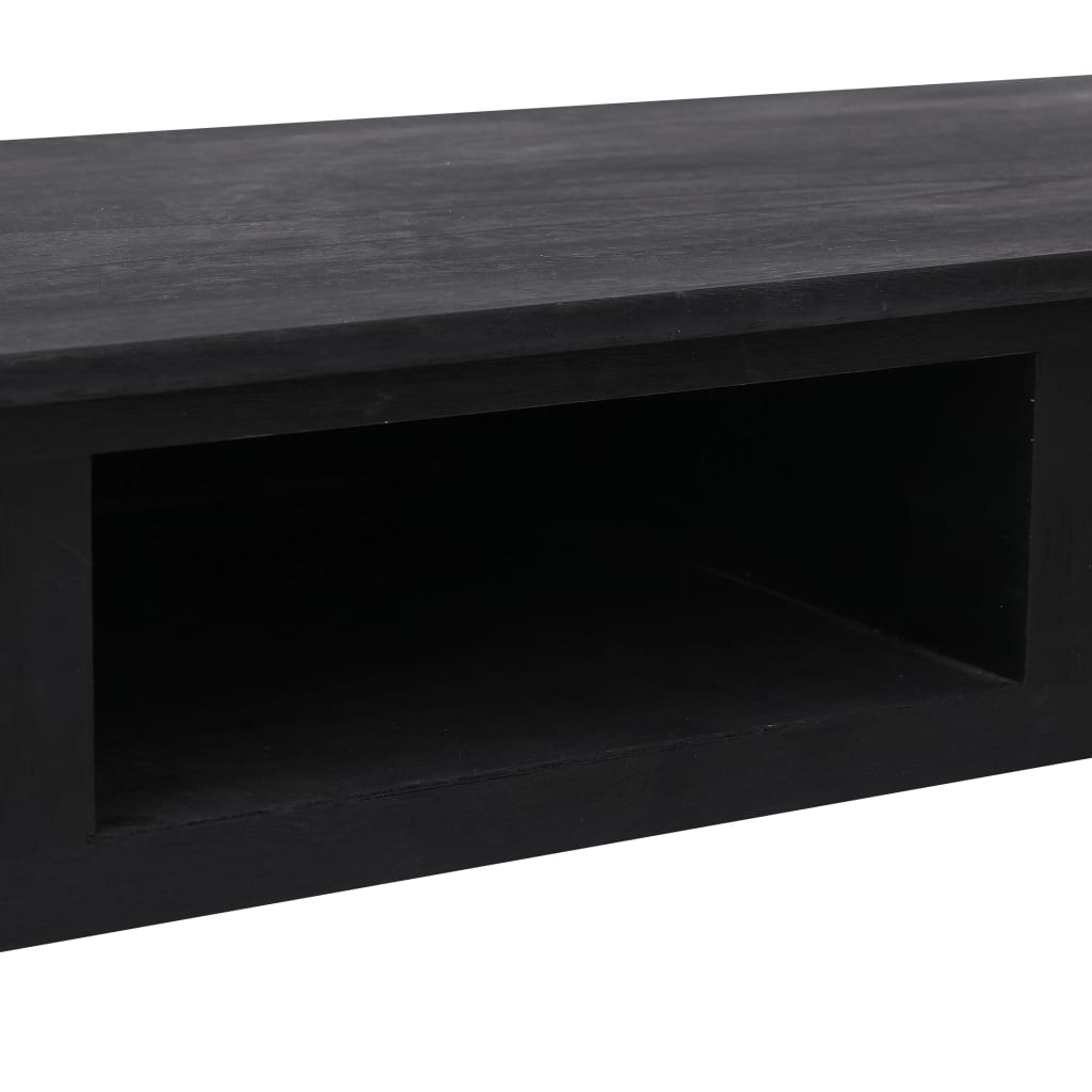 vidaXL Konzolový stolík čierny 110x45x76 cm drevený