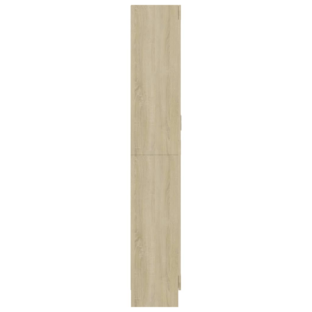 vidaXL Vitrína, dub sonoma 82,5x30,5x185,5 cm, kompozitné drevo