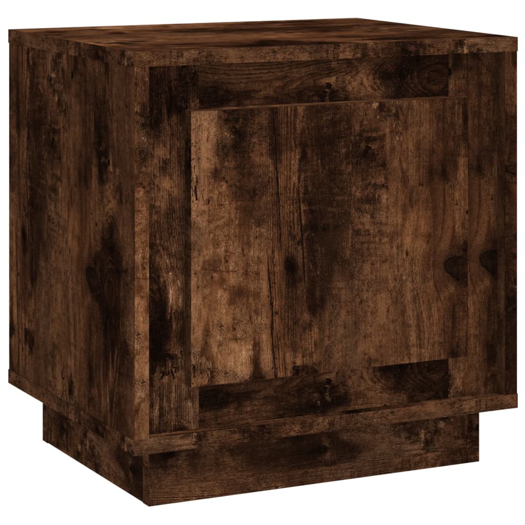 vidaXL Nočný stolík dymový dub 44x35x45 cm spracované drevo