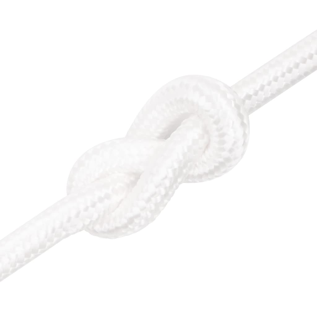 vidaXL Lodné lano biele 20 mm 100 m polypropylén