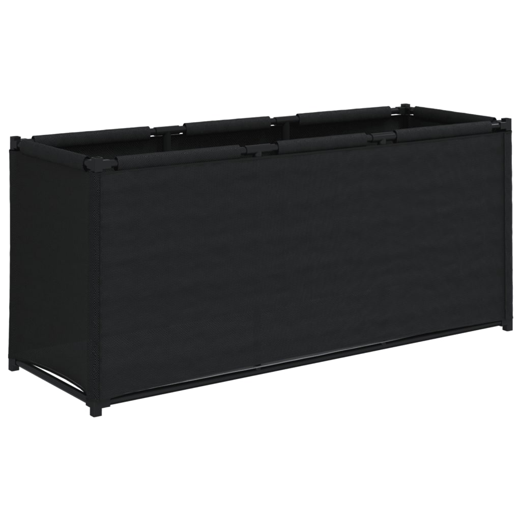 vidaXL Úložný box, čierny 105x34,5x45 cm, látka