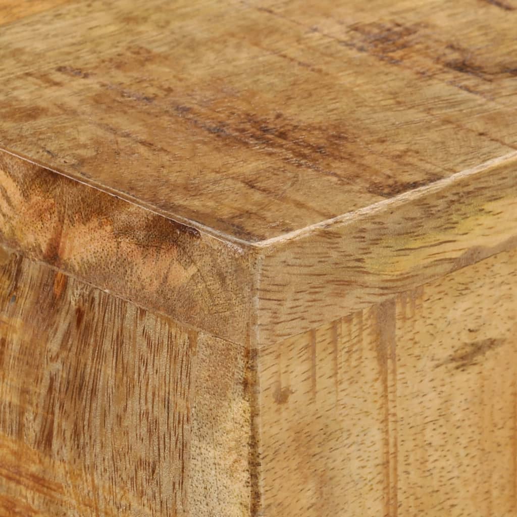 vidaXL Konzolový stolík 120x30x75 cm surové mangovníkové drevo