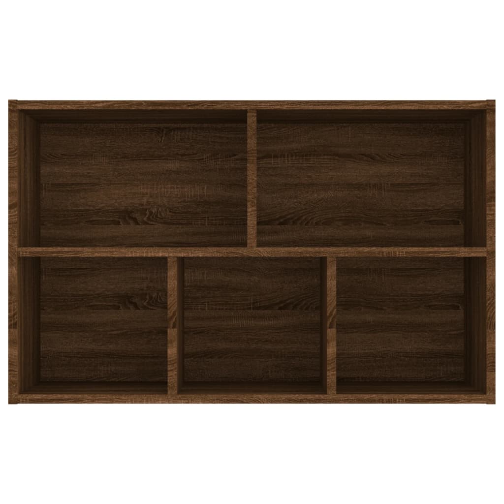 vidaXL Knižnica/komoda hnedý dub 50x25x80 cm spracované drevo