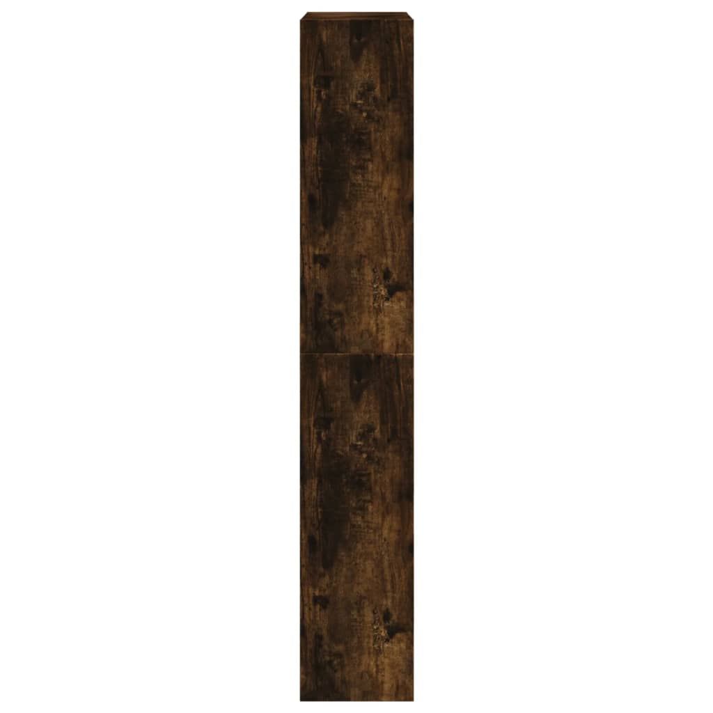 vidaXL Botník dymový dub 60x21x125,5 cm kompozitné drevo