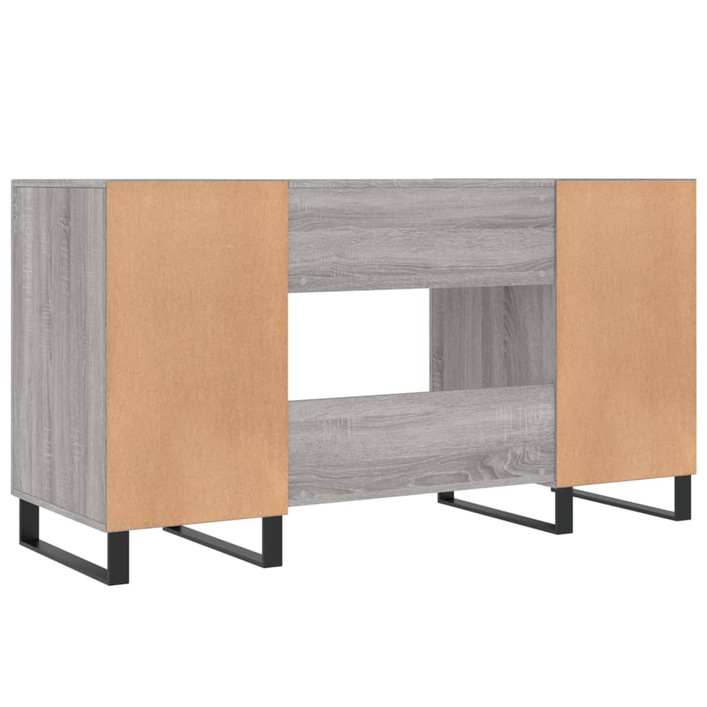 vidaXL Stôl sivý dub sonoma 140x50x75 cm kompozitné drevo