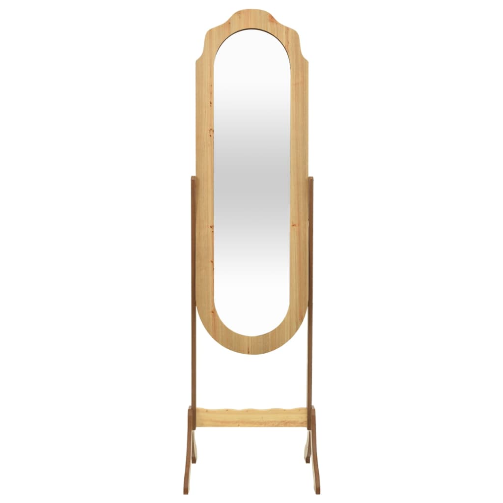 vidaXL Voľne stojace zrkadlo 45,5x47,5x160 cm kompozitné drevo