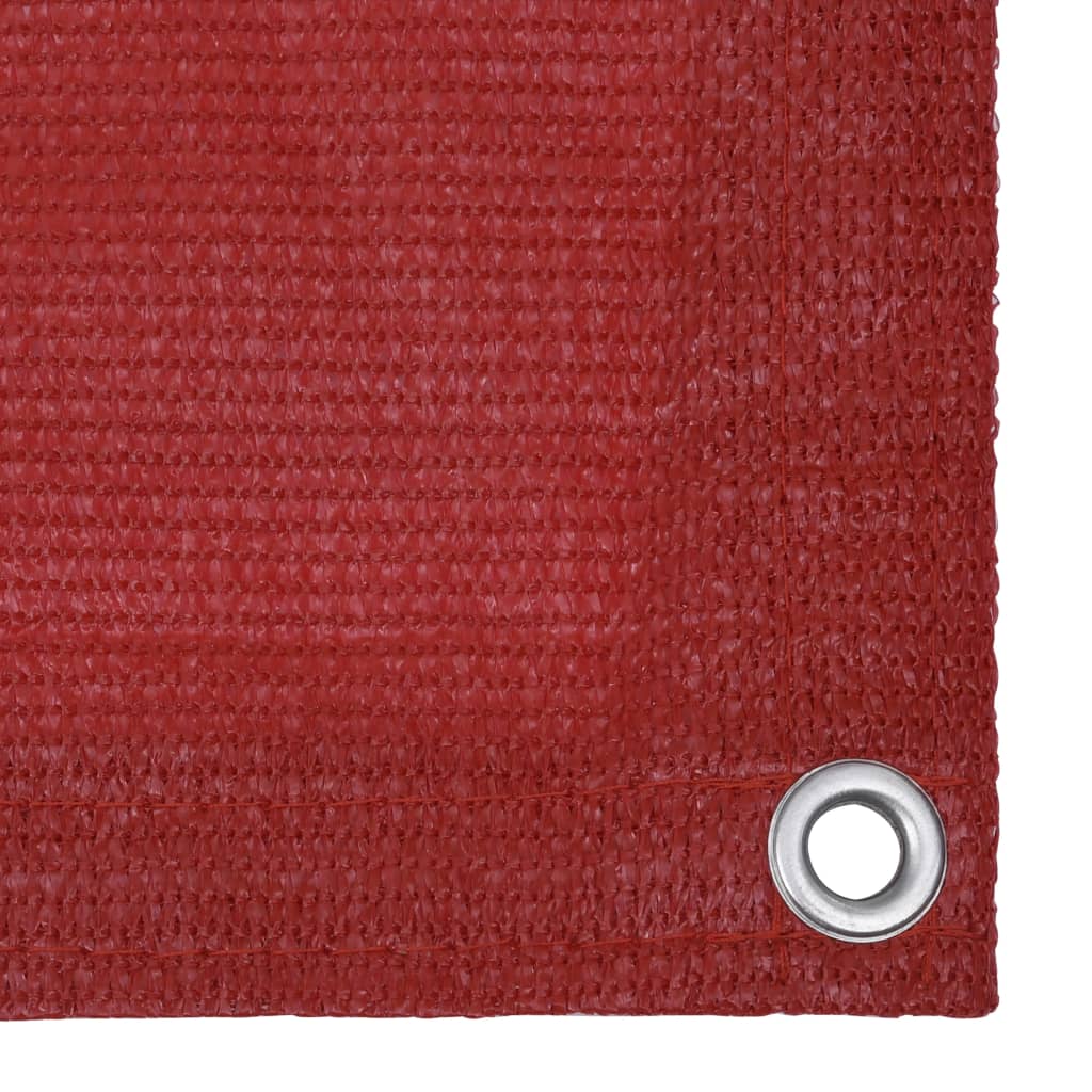 vidaXL Balkónová markíza, červená 90x400 cm, HDPE