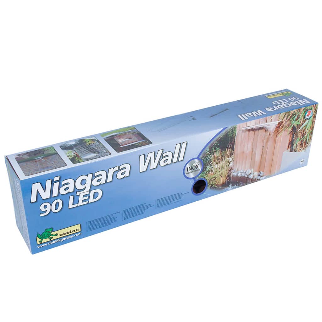 Ubbink Vodopád s LED Niagara 90 cm, nehrdzavejúca oceľ 1312126