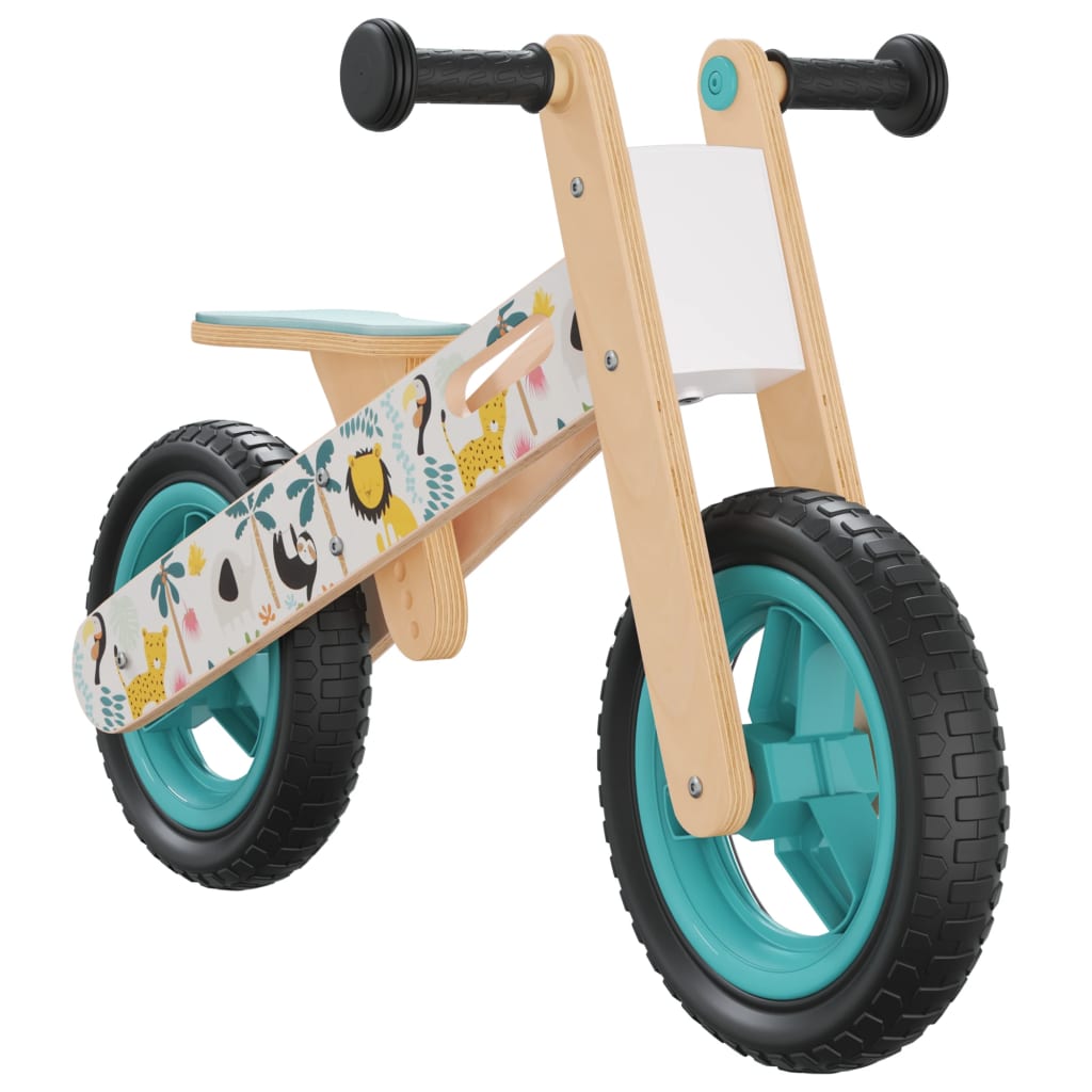 vidaXL Balančný bicykel pre deti modrý potlač