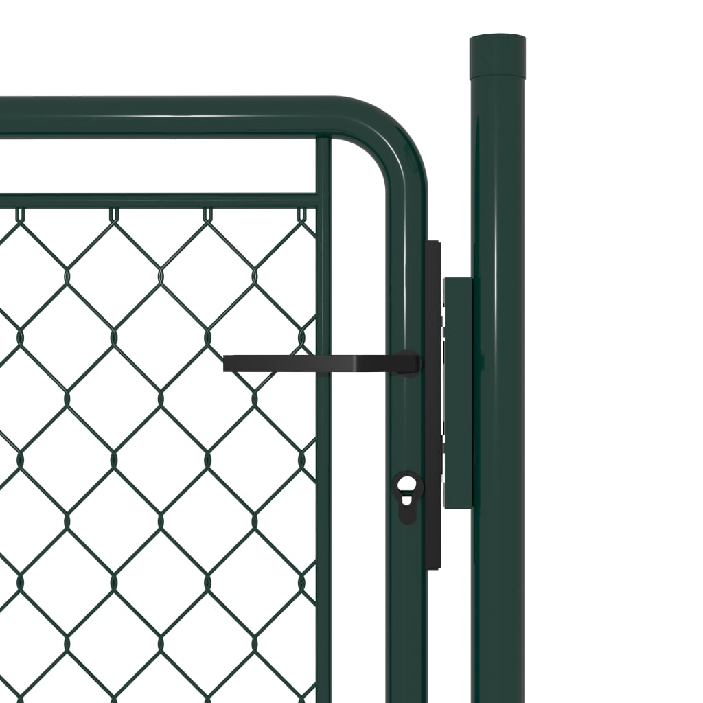 vidaXL Záhradná brána, oceľ 100x100 cm, zelená