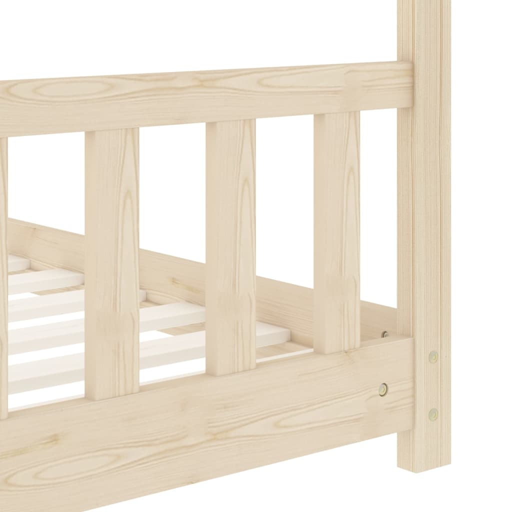 vidaXL Detský posteľný rám 70x140 cm borovicový masív