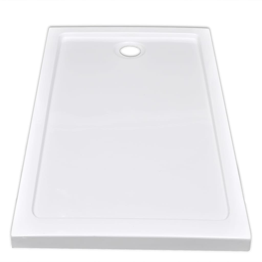 Obdĺžniková sprchová vanička z ABS, biela 70x120 cm