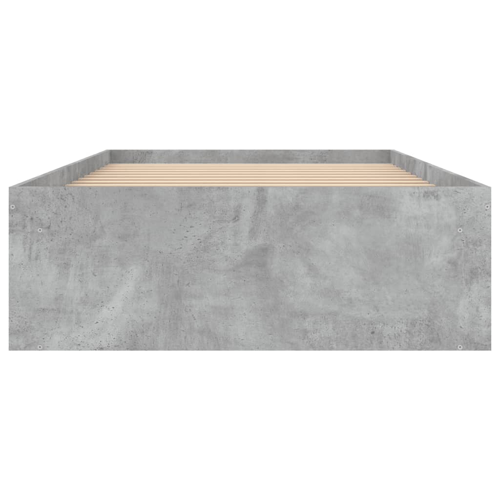 vidaXL Posteľný rám betónovo sivý 90x190 cm