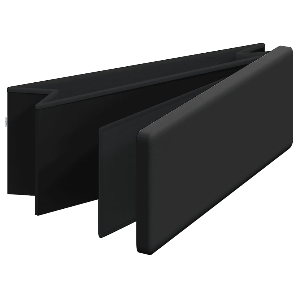 vidaXL Úložná lavica skladacia čierna PVC
