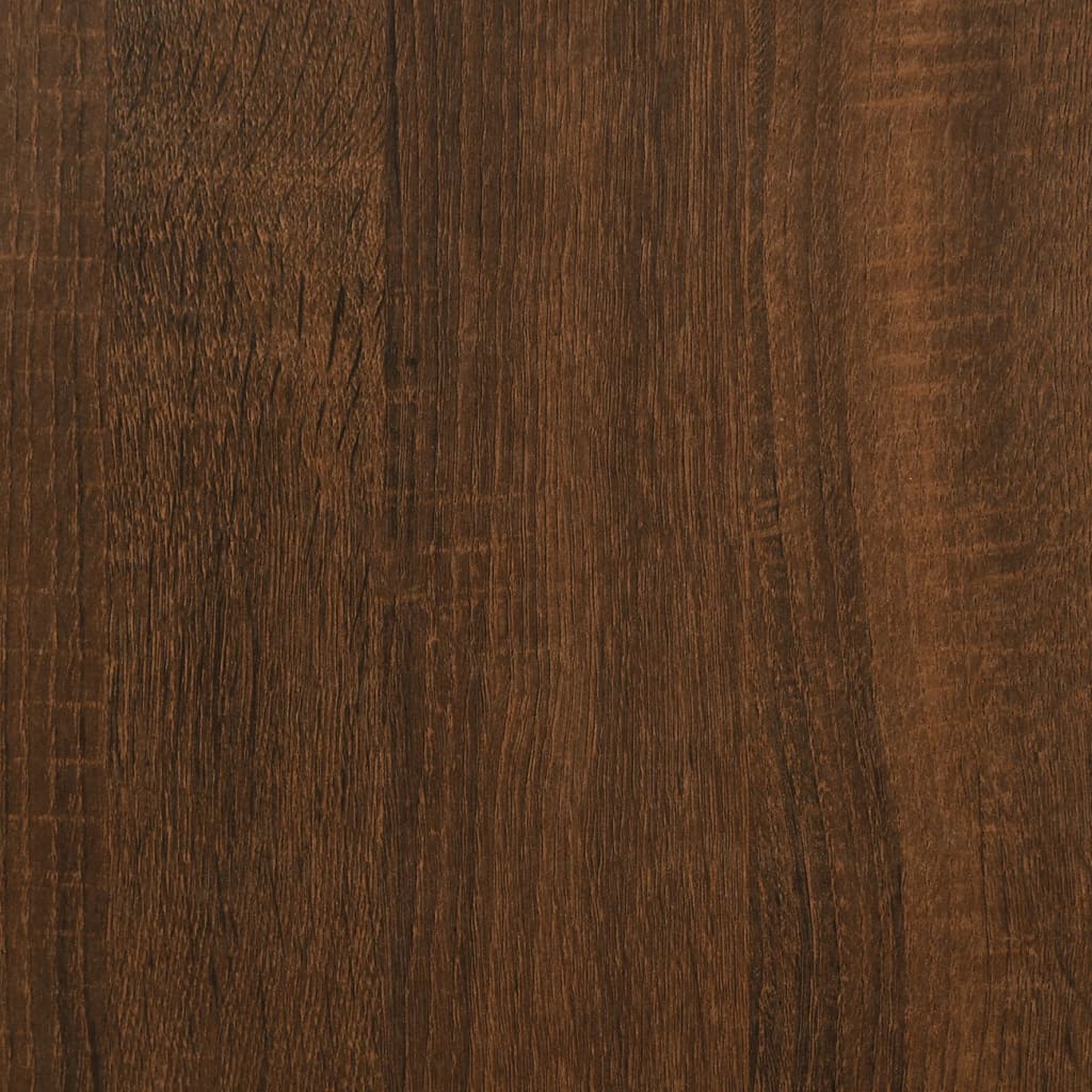 vidaXL Bočný stolík hnedý dub 33x33x34,5 cm spracované drevo