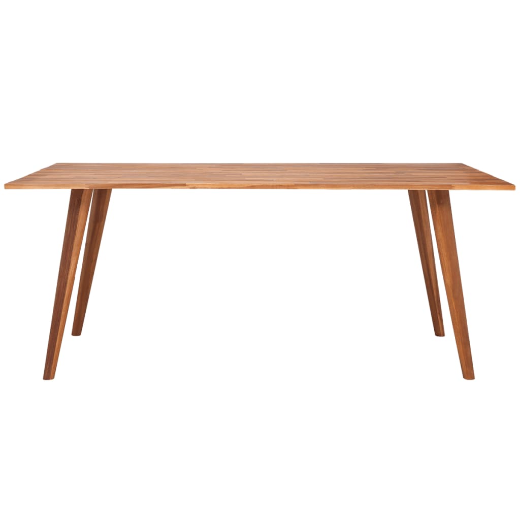 vidaXL Jedálenský stôl, masívne akáciové drevo, 180x90x75 cm, hnedý