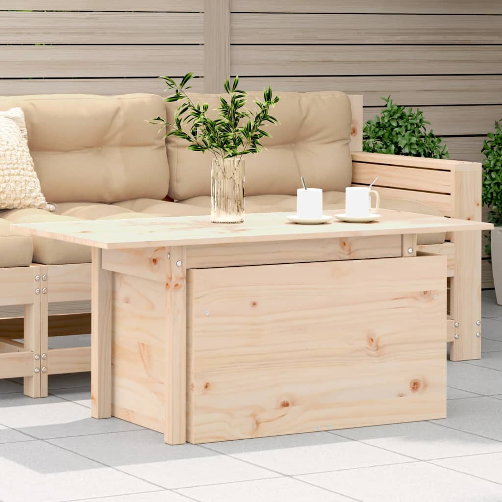 vidaXL Záhradný stôl 100x50x75 cm masívna borovica