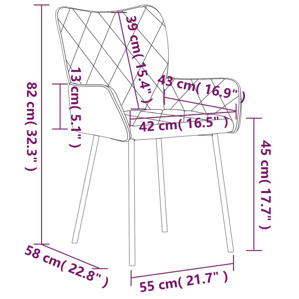vidaXL Jedálenské stoličky 2 ks sivohnedé látkové