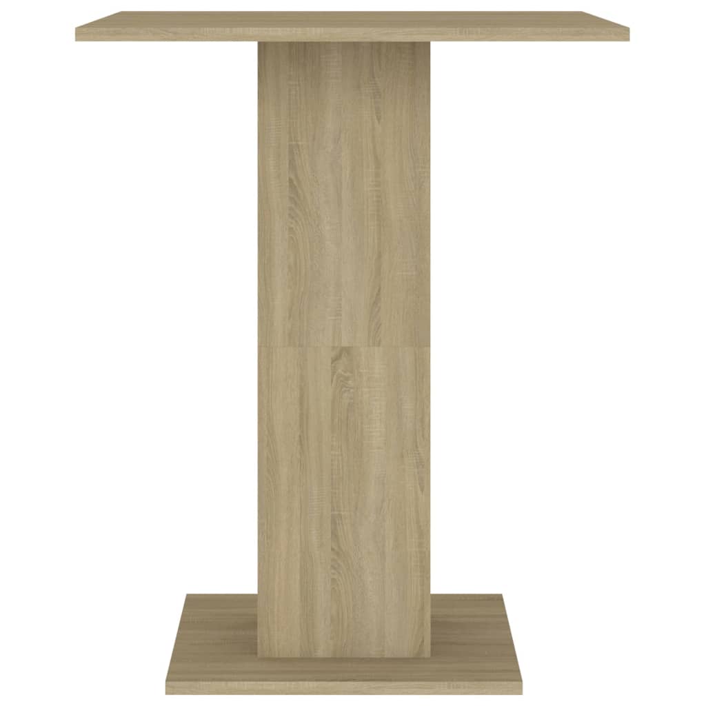 vidaXL Bistro stolík, dub sonoma 60x60x75 cm, kompozitné drevo