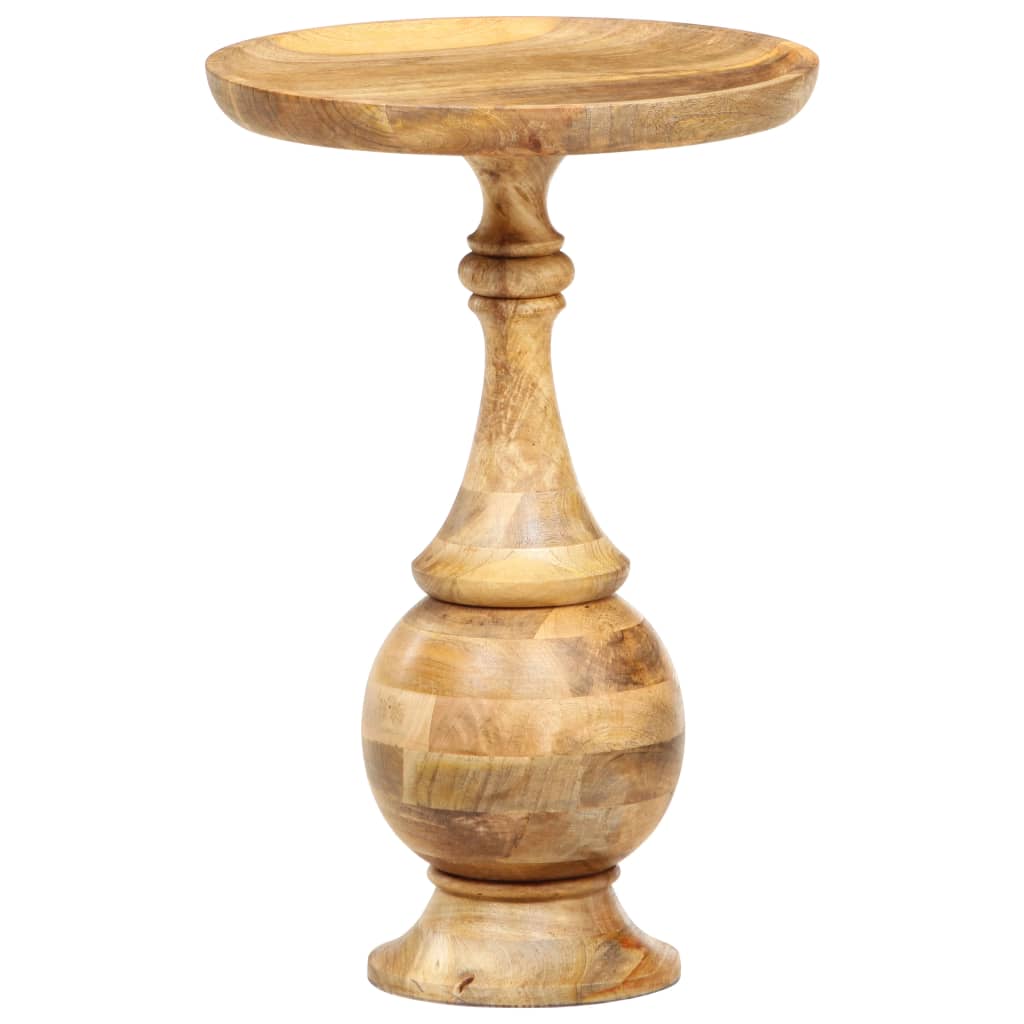 vidaXL Okrúhly bočný stôl 43x43x66 cm masívne mangovníkové drevo