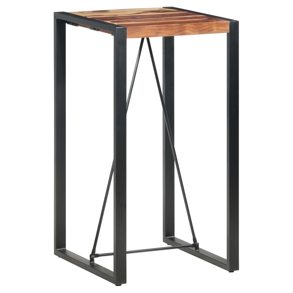 vidaXL Barový stolík 60x60x110 cm masívne sheeshamové drevo