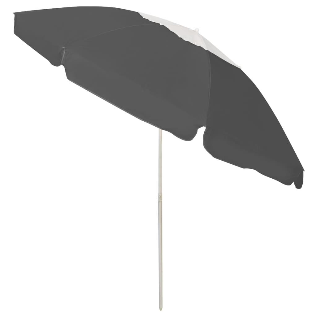 vidaXL Plážový slnečník antracitový 240 cm