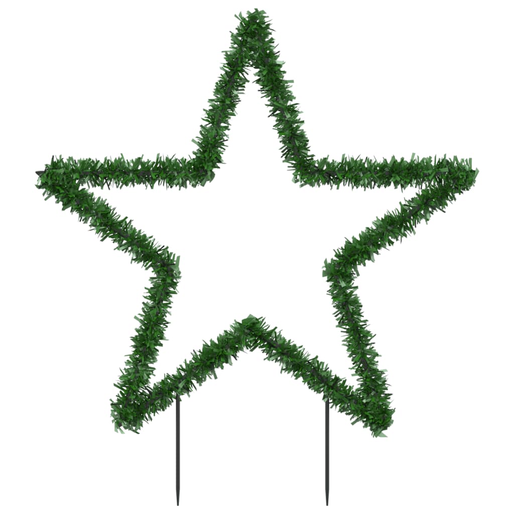 vidaXL Vianočná svetelná dekorácia s hrotmi hviezda 80 LED 60 cm