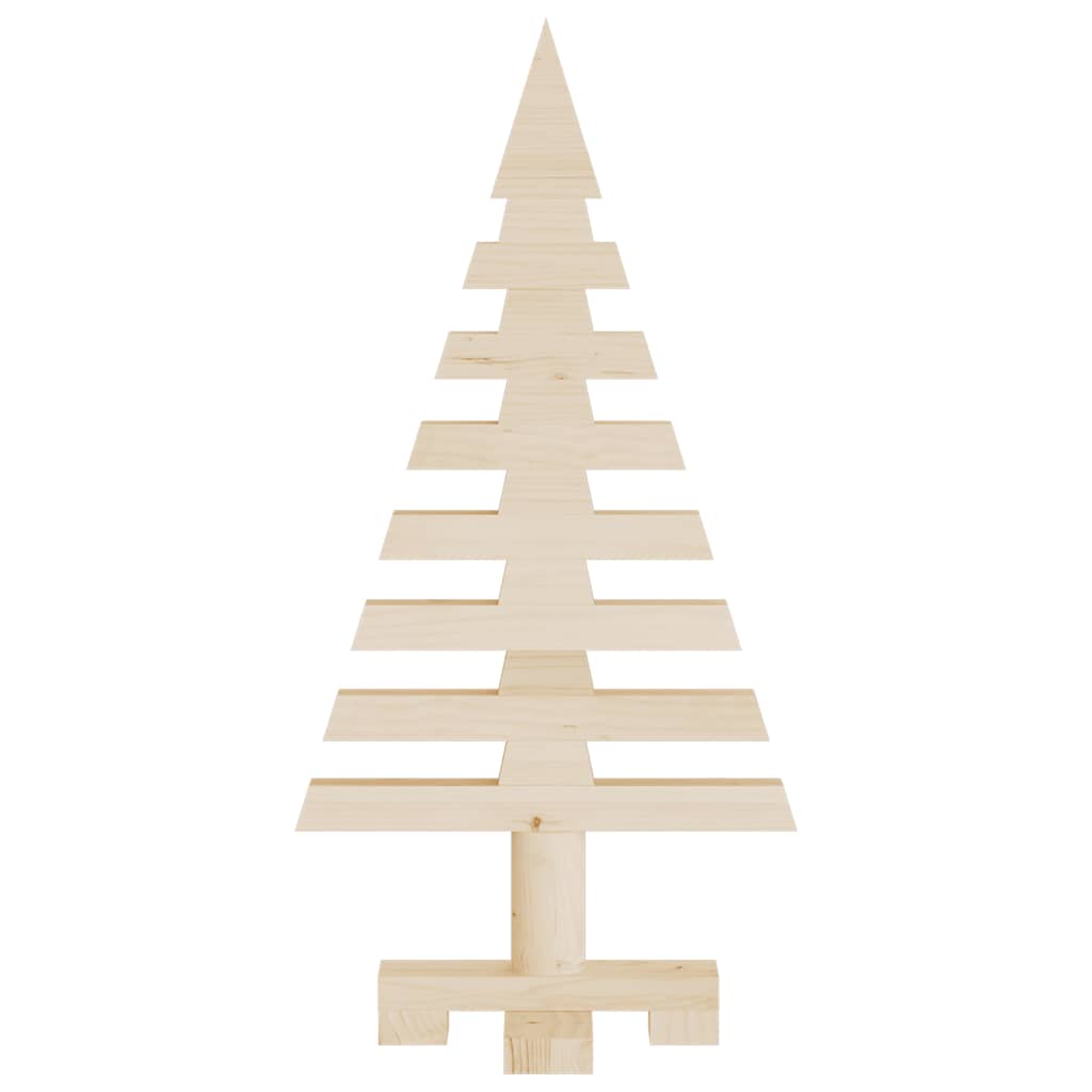 vidaXL Drevený vianočný stromček na dekoráciu 60 cm masívna borovica