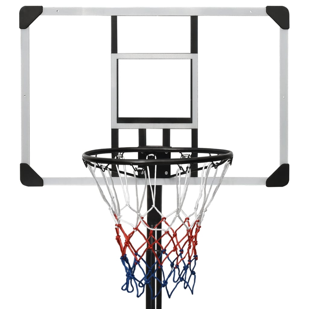 vidaXL Basketbalový stojan priehľadný 235-305 cm polykarbonát