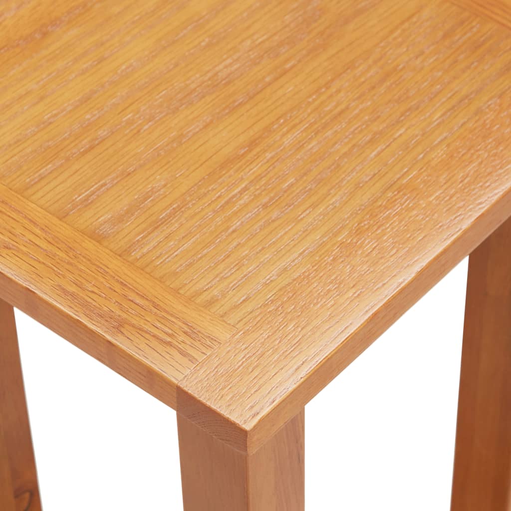 vidaXL Príručný stolík 27x24x55 cm dubový masív