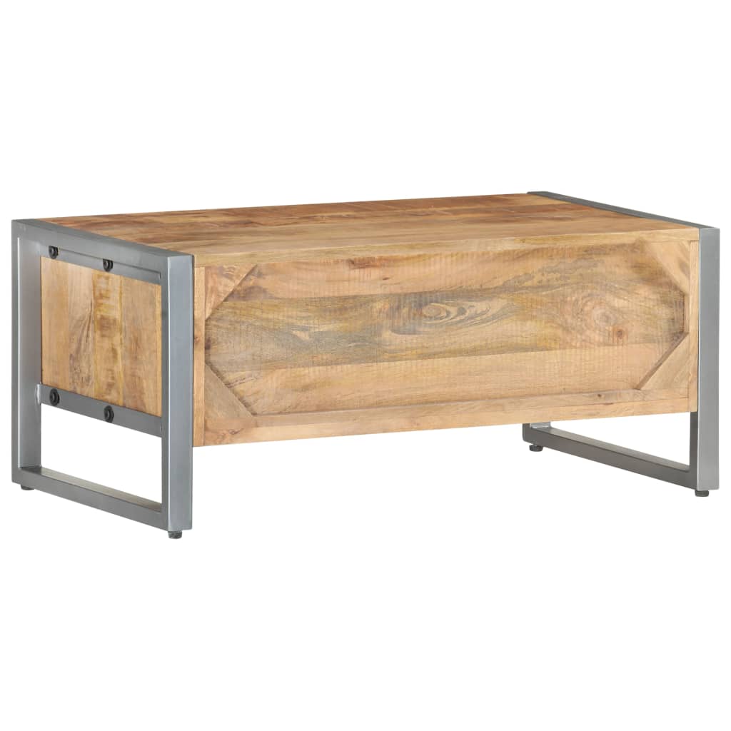 vidaXL Konferenčný stolík 95x50x40 cm surové mangovníkové drevo