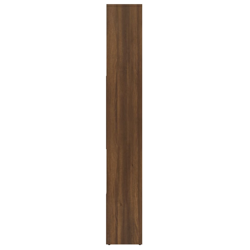 vidaXL Knižnica hnedý dub 67x24x161 cm spracované drevo