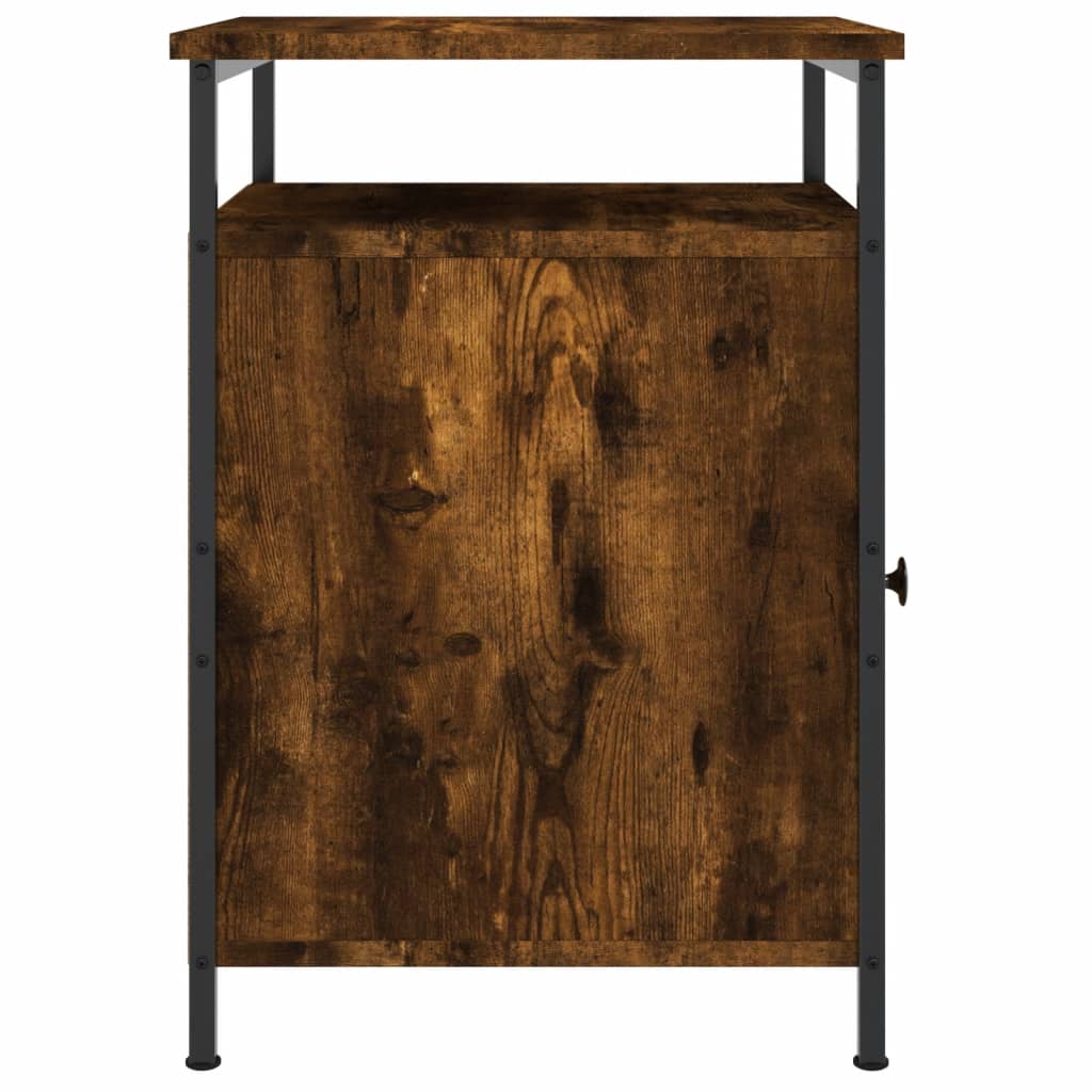 vidaXL Nočný stolík dymový dub 40x42x60 cm kompozitné drevo