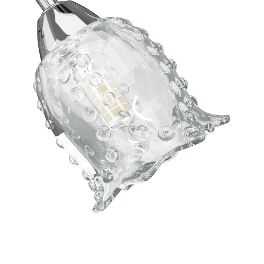 vidaXL Stropná lampa so sklenými tienidlami na 4 LED žiarovky G9