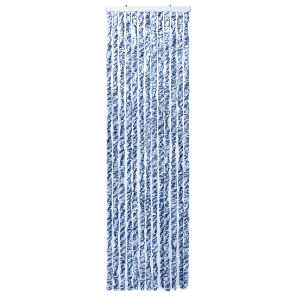 vidaXL Záves proti hmyzu, modrý a biely 120x220 cm, ženilka