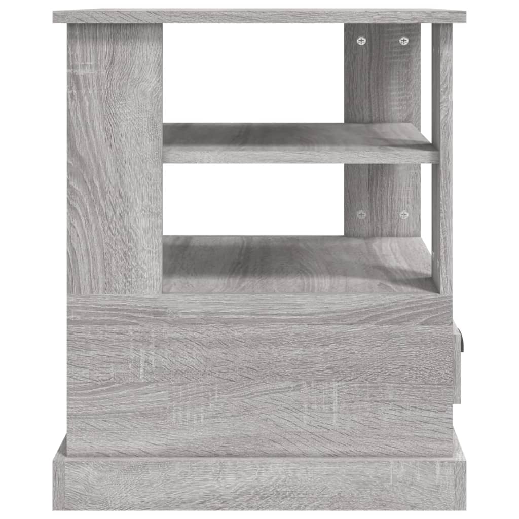 vidaXL Bočný stolík sivý dub sonoma 50x50x60 cm kompozitné drevo