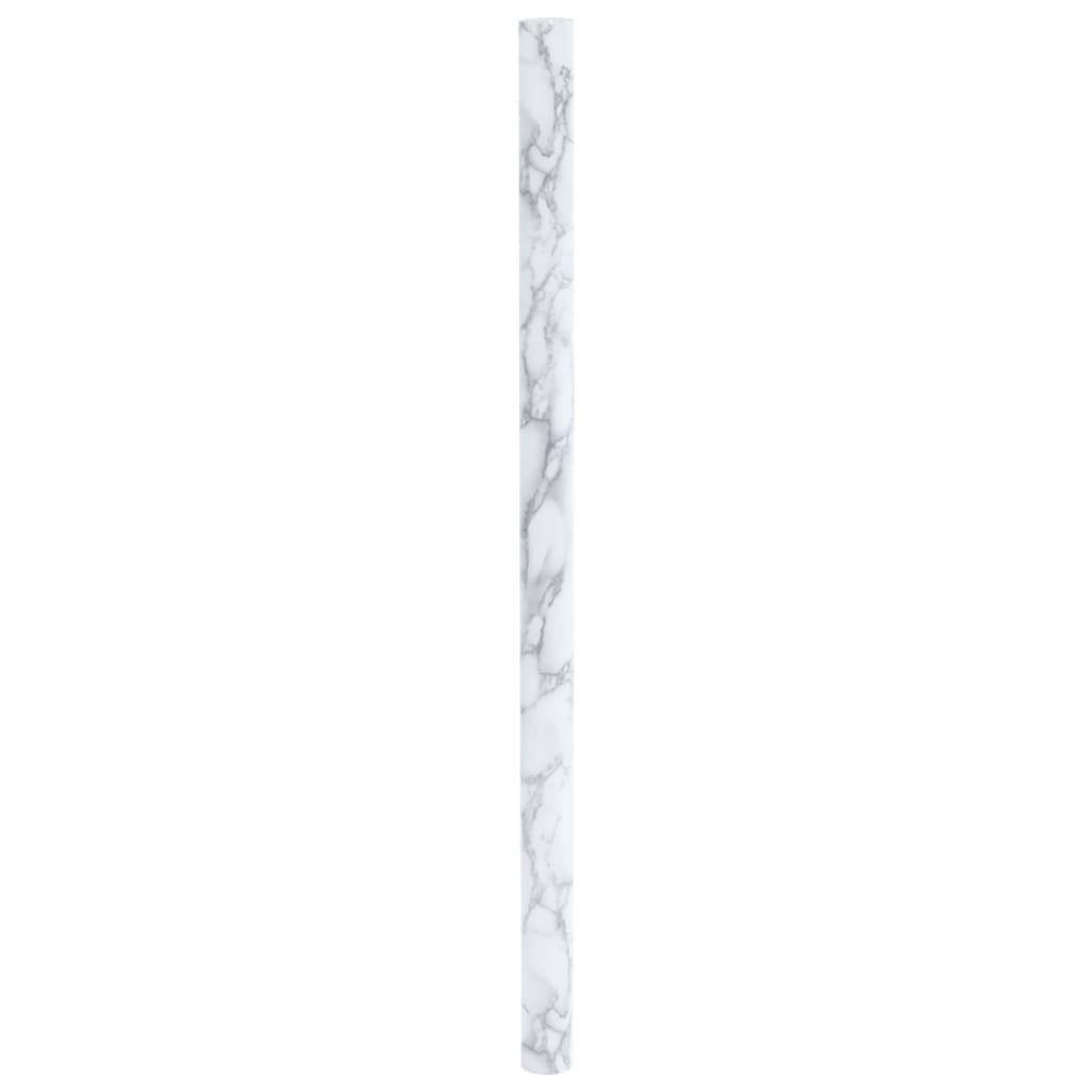 vidaXL Nálepky na nábytok samolepiace mramorové biele 90x500 cm PVC