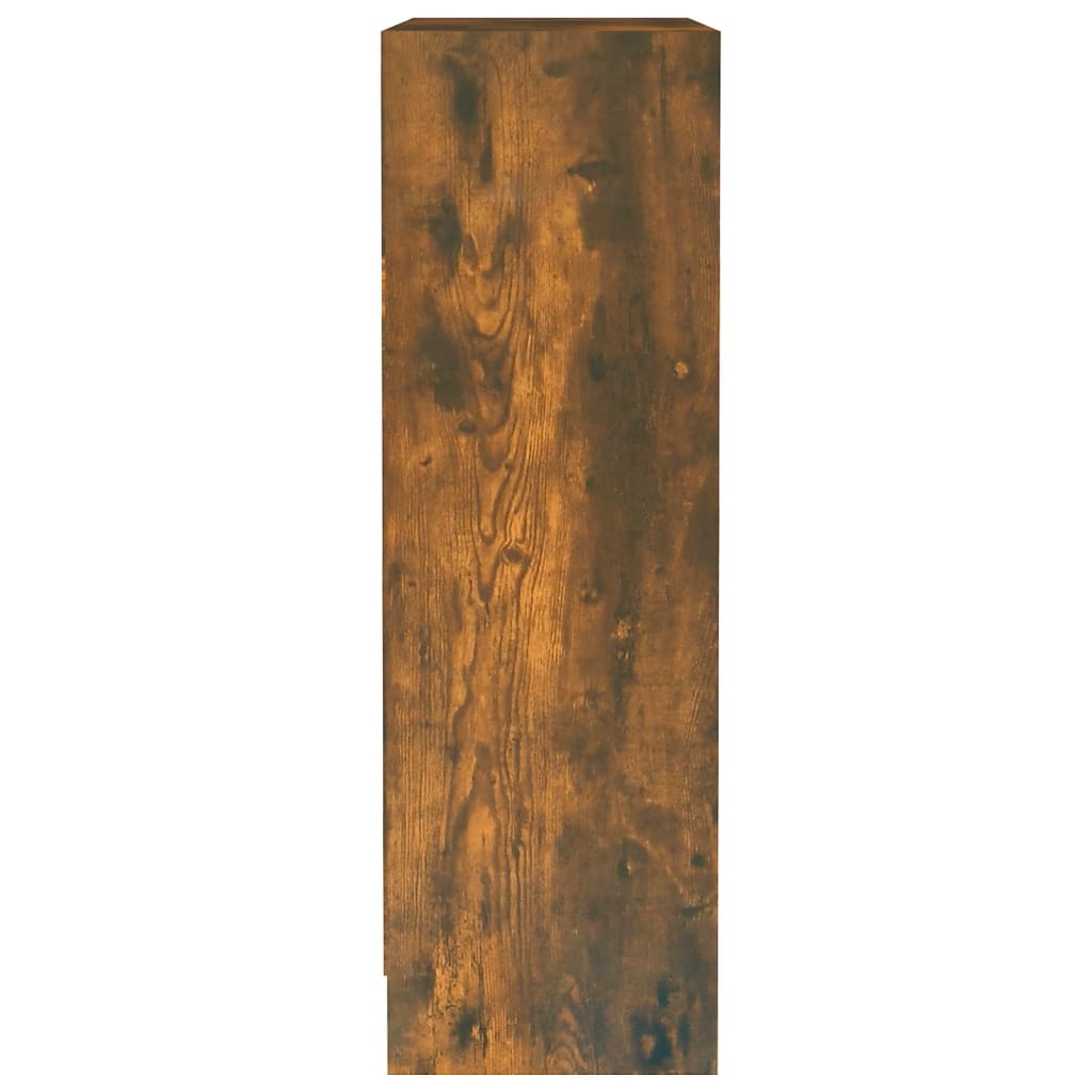 vidaXL Knižnica údený dub 60x24x76 cm spracované drevo