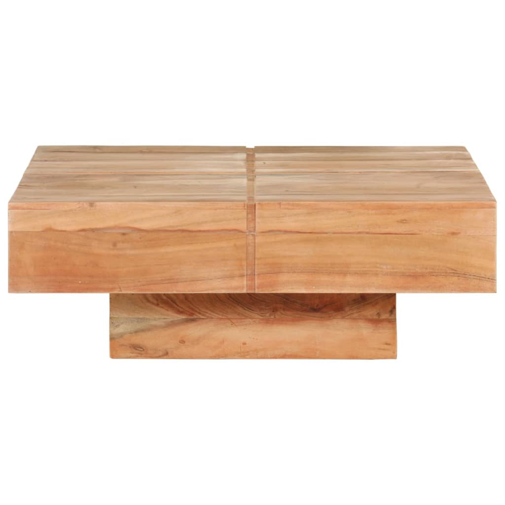 vidaXL Konferenčný stolík 80x80x28 cm masívne akáciové drevo