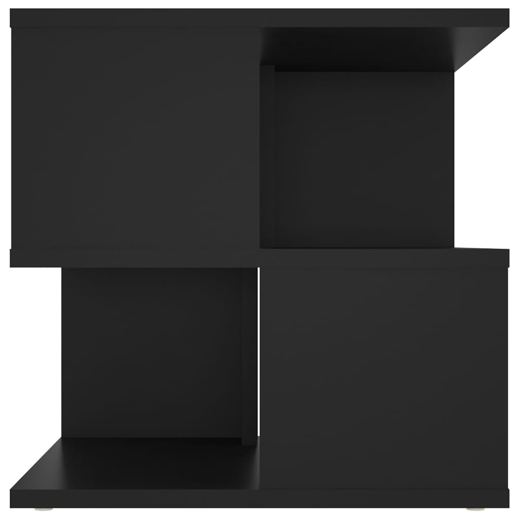 vidaXL Príručný stolík čierny 40x40x40 cm drevotrieska