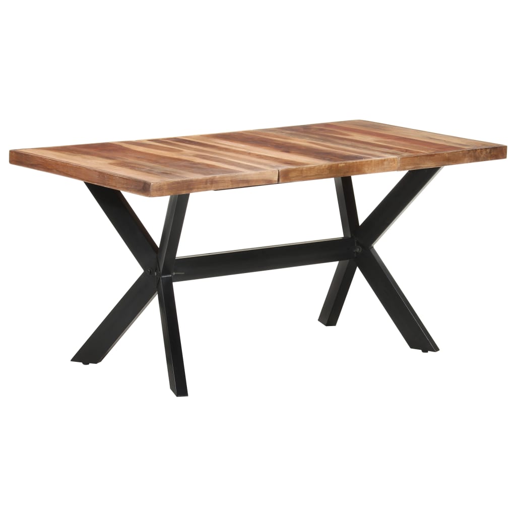 vidaXL Jedálenský stôl 160x80x75 cm, drevený masív s medovým náterom