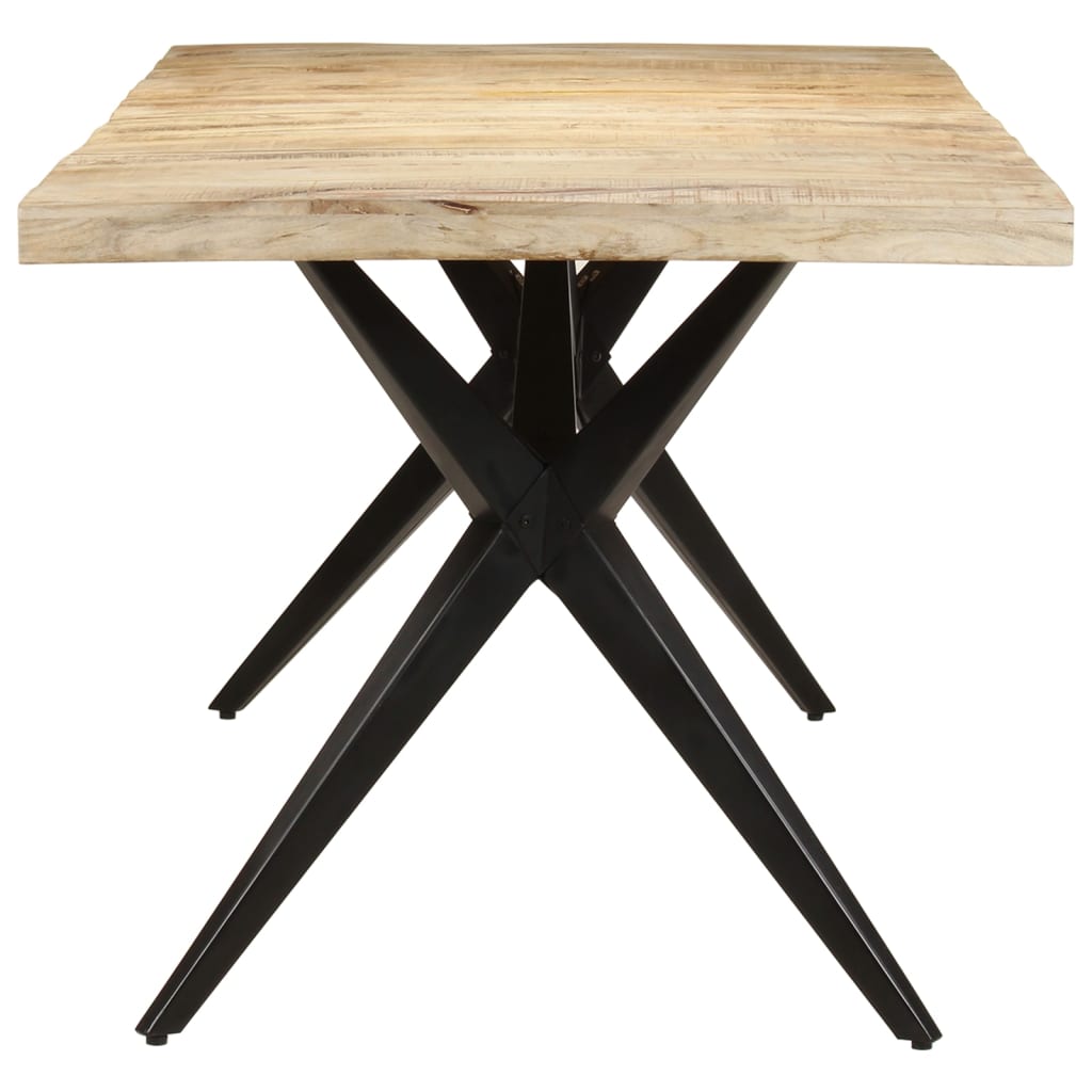 vidaXL Jedálenský stôl 200x90x76 cm surový mangovníkový masív