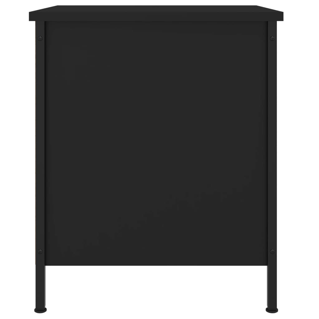 vidaXL Nočné stolíky 2 ks, čierne 40x42x50 cm, kompozitné drevo