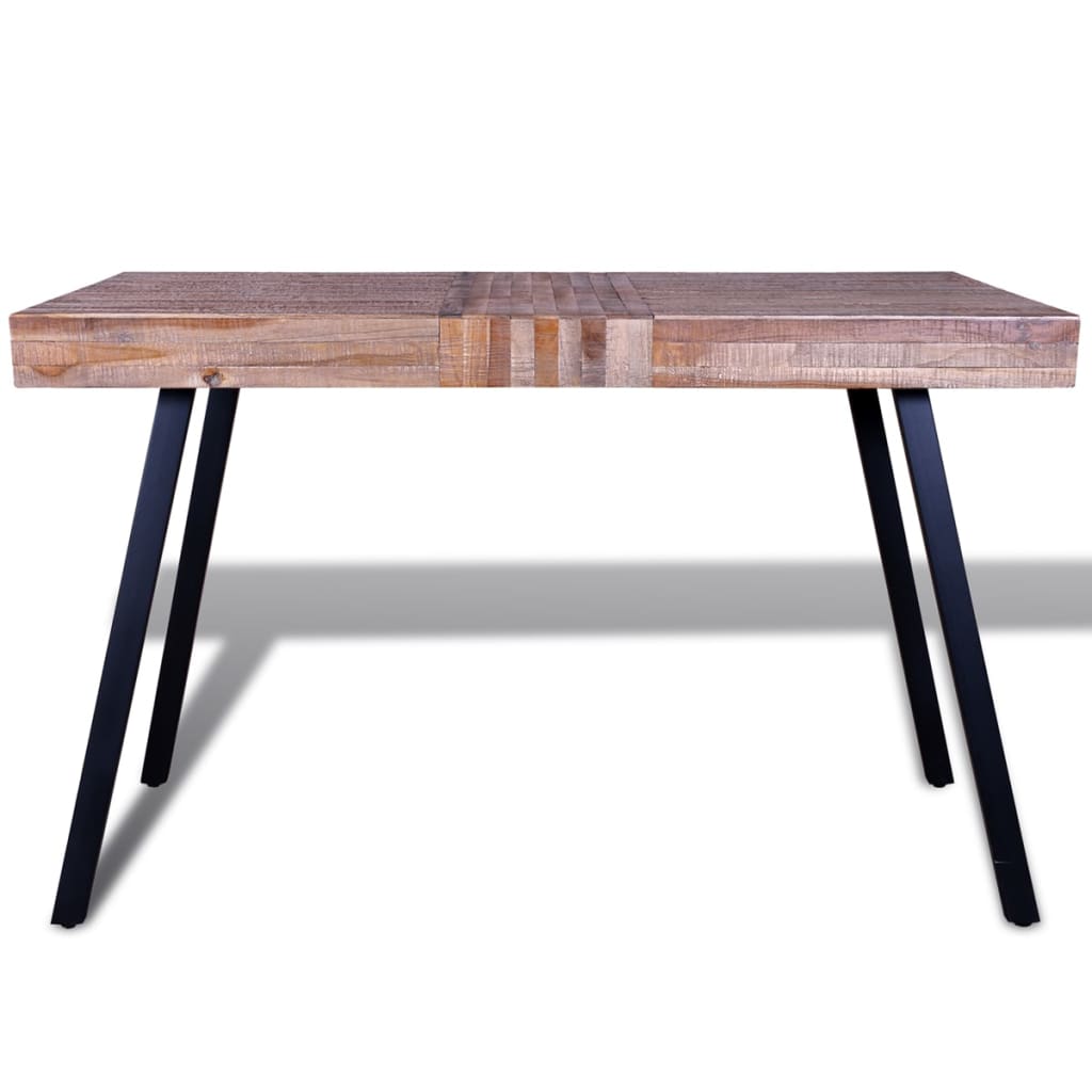 vidaXL Stôl, recyklované tíkové drevo