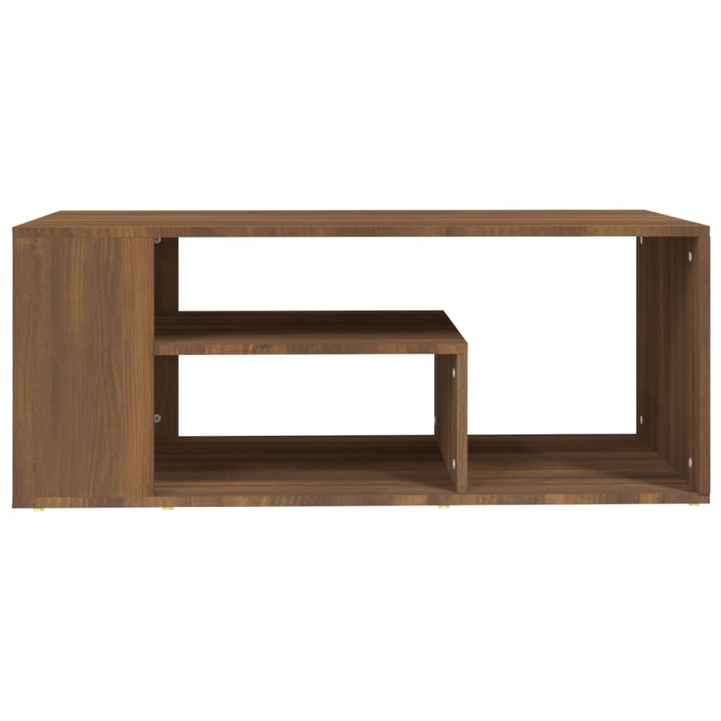 vidaXL Konferenčný stolík hnedý dub 100x50x40 cm spracované drevo