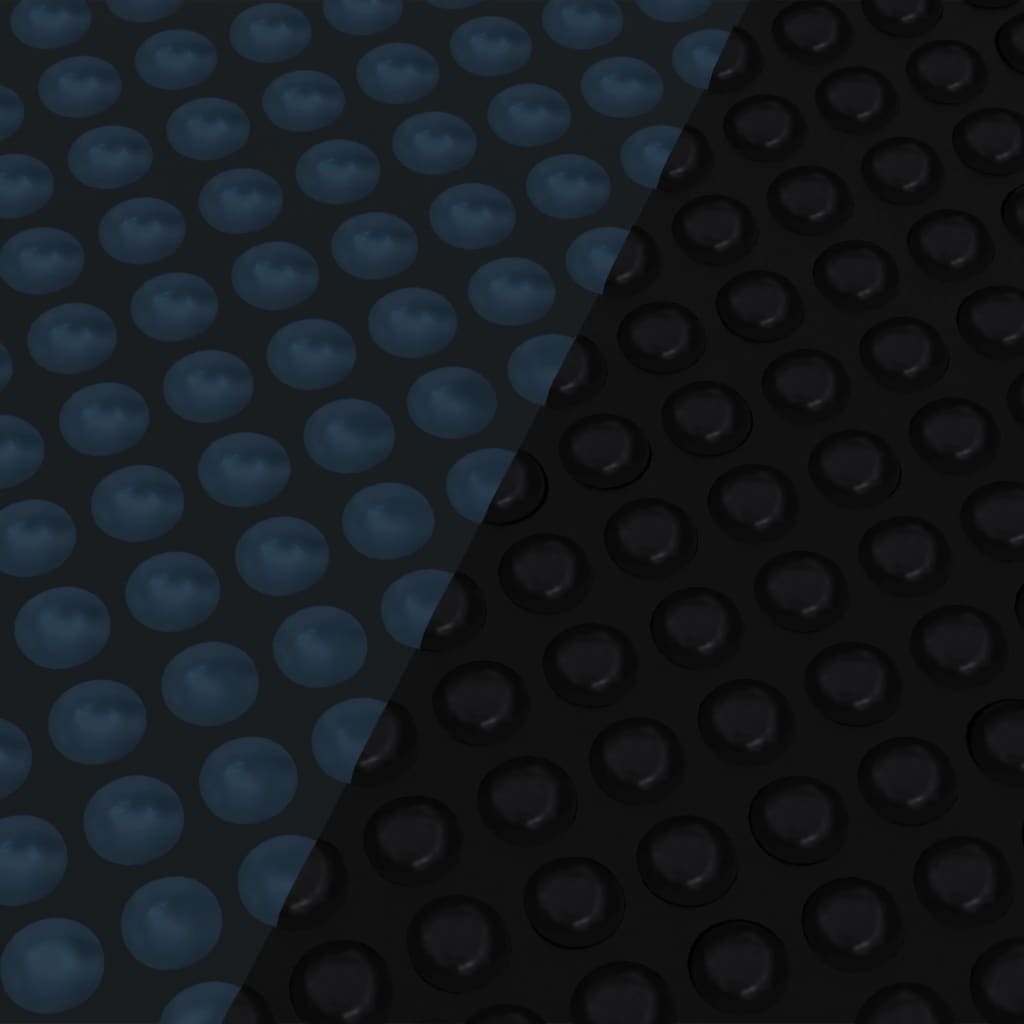 vidaXL Plávajúca PE solárna fólia 975x488 cm čierna a modrá