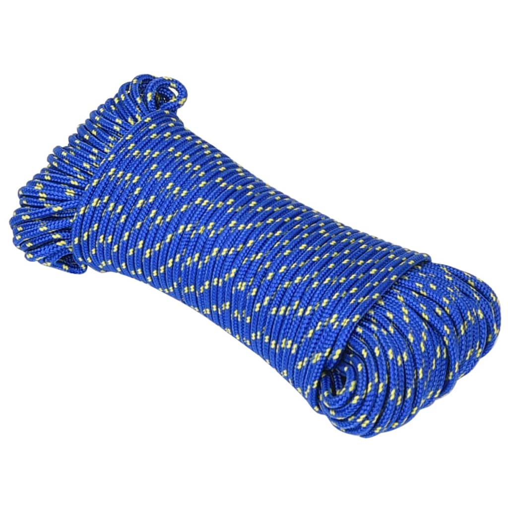 vidaXL Lodné lano modré 3 mm 100 m polypropylén
