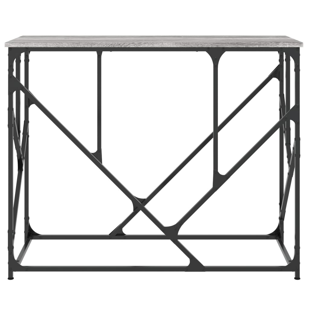 vidaXL Konzolový stolík sivý sonoma 100x40x80 cm kompozitné drevo