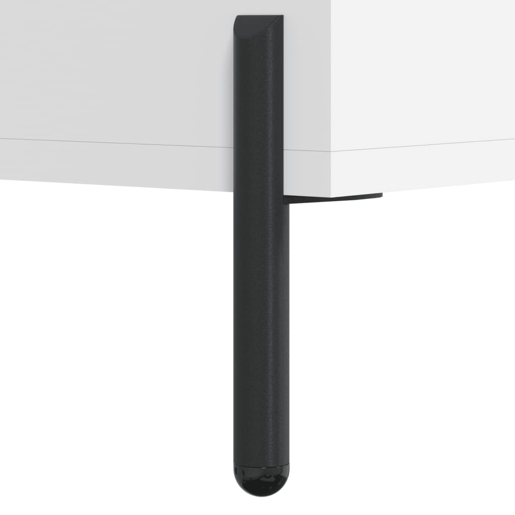 vidaXL Nočný stolík biely 40x40x66 cm kompozitné drevo