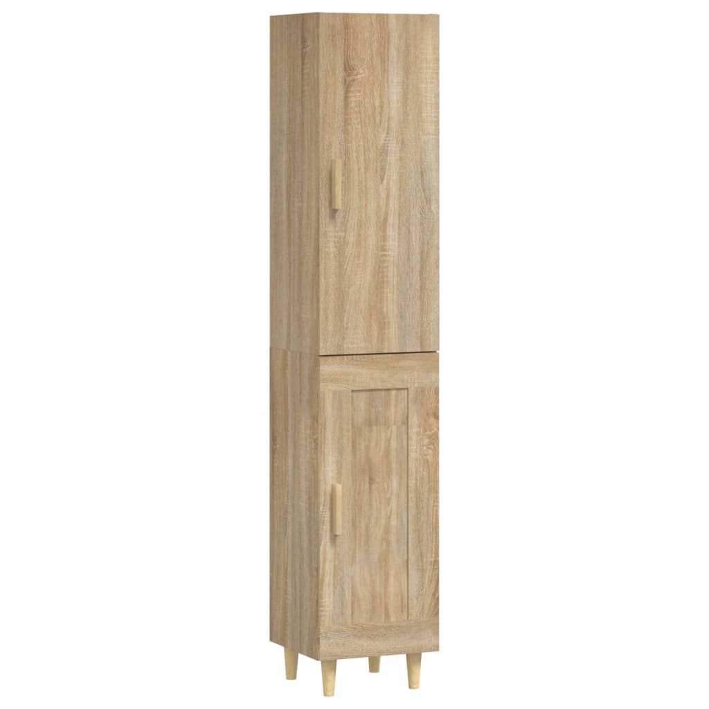 vidaXL Vysoká skrinka dub sonoma 34,5x34x180 cm spracované drevo